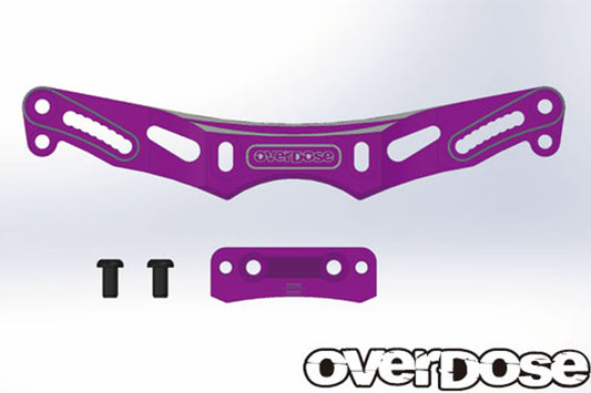 Overdose (#OD2157) Height Adjustable Alum. Rear Shock Tower - Purple