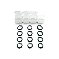 Rhino Racing & Team AD (#RA-2418B) Shock Absorber Gaskets - Black