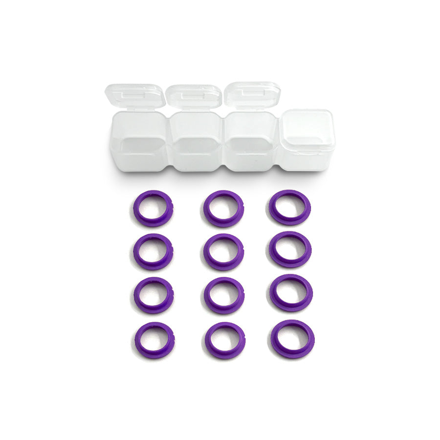 Rhino Racing & Team AD (#RA-2418P) Shock Absorber Gaskets - Purple