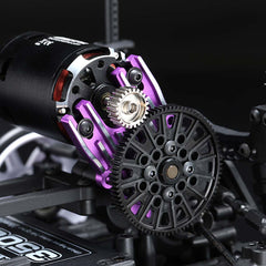Yokomo RD/SD Alum. Heatsink Motor Mount - Purple