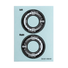 Rêve D (#RJ-WS01KW) RW-GA18 Wheel Sticker Black/White