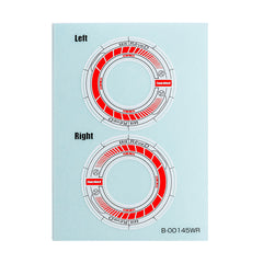 Rêve D (#RJ-WS01WR) RW-GA18 Wheel Sticker White/Red