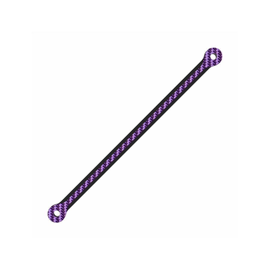 3Racing (#SAK-D645GA/PU) D6 Carbon Graphite Rear Body Post Stiffener Plate - Purple
