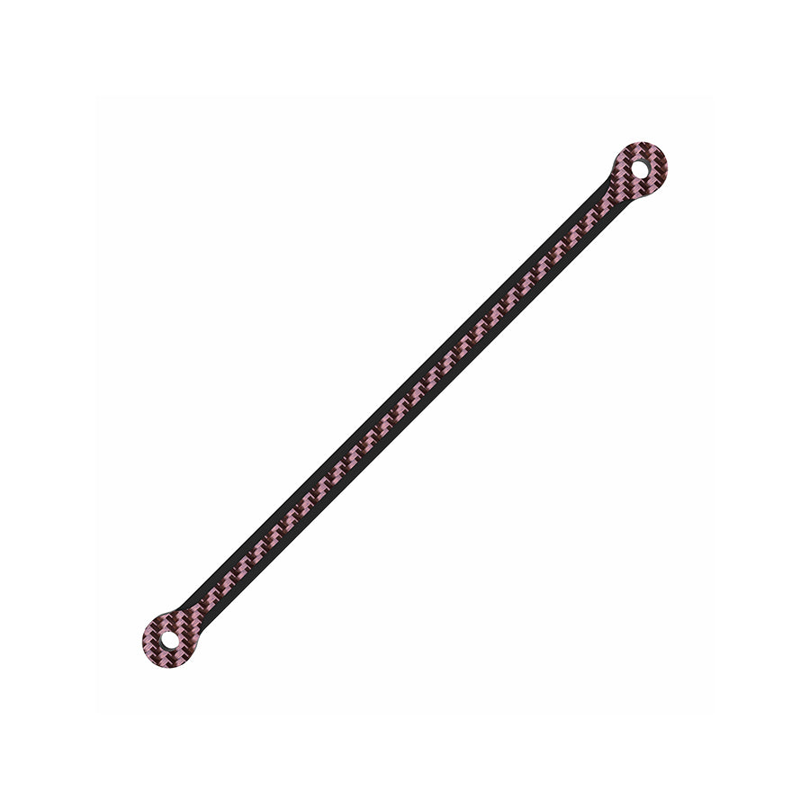 3Racing (#SAK-D645GA/RE) D6 Carbon Graphite Rear Body Post Stiffener Plate - Red