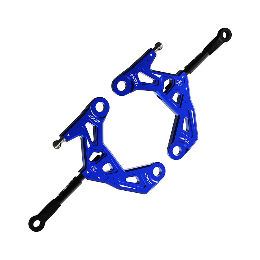 3Racing (#SAK-D6802/BU/V2) D6 Alum. Front Lower Arm V2 - Blue