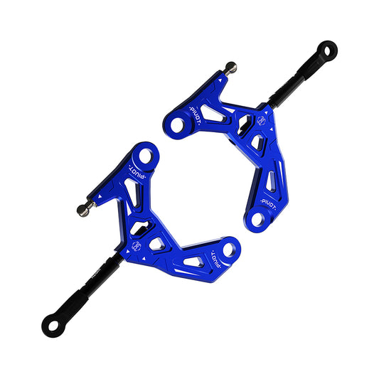 3Racing (#SAK-D6802/BU/V2) D6 Alum. Front Lower Arm V2 - Blue