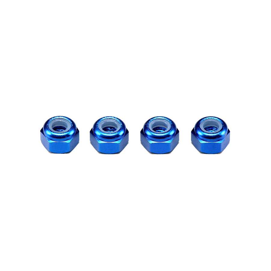 Yokomo (#ZC-N3A) 3mm Alum. Nylon Lock Nuts