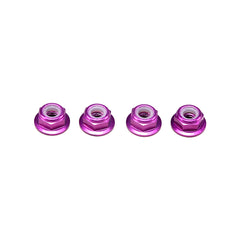 Yokomo 4mm Alum. Thin Flanged Nylon Lock Nuts
