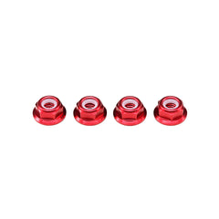 Yokomo 4mm Alum. Thin Flanged Nylon Lock Nuts