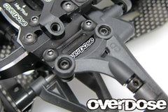 Overdose TC Alum. Front Upper Arm Bracket - Black