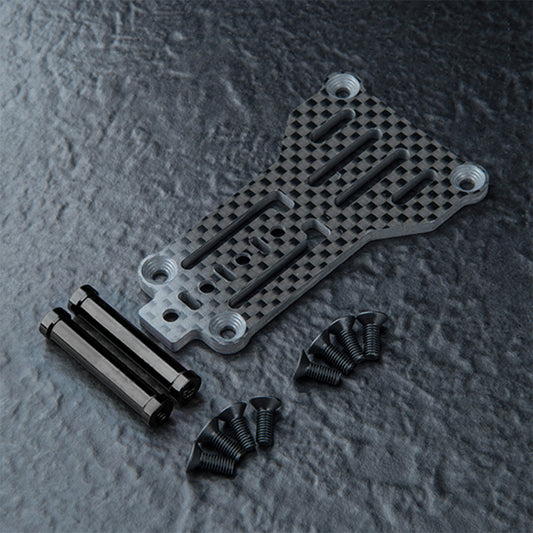 MST (#210735BK) RMX 4 Carbon Lightweight Rear Link Plate Set - Black