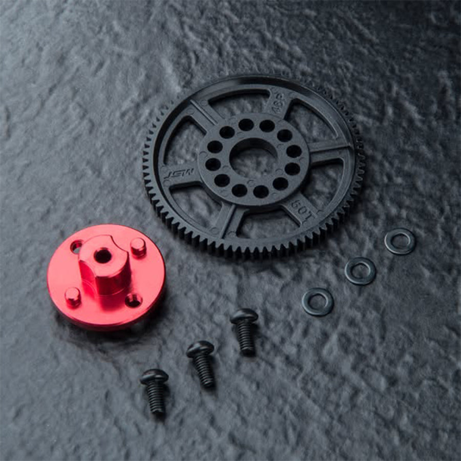 MST (#210742R) RMX Alum. Spur Gear Holder - Red