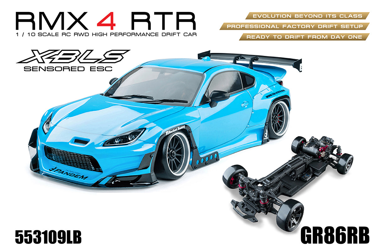 MST (#553109LB) RMX 4 GR86RB (Light Blue) RTR - 1/10 On Road Ready to Run RWD Drift Car