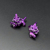 Team AD Steering Blocks - Purple