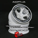 AERO DRIFT Performance Wheel Cover - Sloped Transparent / Black Lip