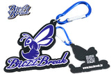 Buzz Break Rubber Keychain BuzzBreak B - Buzz Bee Type