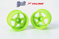 Buzz Break X Valino (#BB-RW-028) GV117D R-SPEC Wheel Set 30mm - Lime Yellow