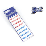 Buzz Break Cut-Out Rim Sticker - VALINO Mirror Type Red/Blue