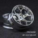 DS Racing (#DF-5Y2-8B-CR) Drift Feathery 5Y Spoke Wheel - Chrome