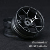 DS Racing (#DF-5Y2-8B-GM) Drift Feathery 5Y Spoke Wheel - Gunmetal