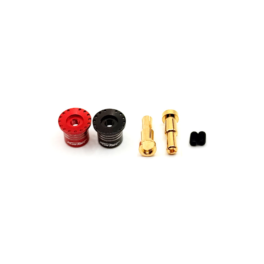 Furitek (#FUR-2683) Heatsink Bullet Plug Grips w/ 4-5mm Bullets - Black/Red