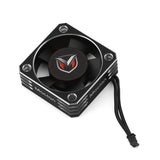 Maclan Alum. Hurricane V2 Fan - Black/Silver