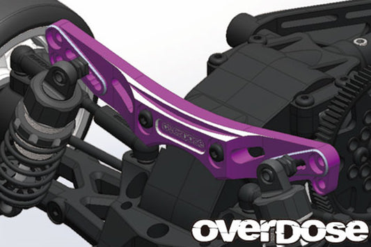 Overdose Height Adjustable Alum. Rear Shock Tower - Purple
