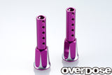 Overdose Adjustable Alum. Front Body Post - Purple