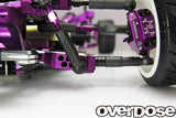 Overdose Adj. Alum. Front Suspension Arm Type-3 - Purple