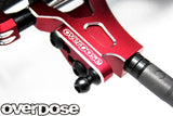 Overdose Adj. Alum. Front Suspension Arm Type-3 - Red