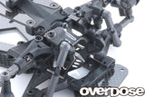 Overdose Alum. Front Bulkhead Type-3 - Black