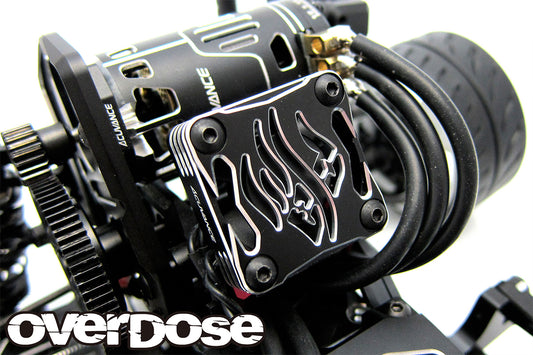 Overdose Alum. Cooling Fan Cover V2 30 x 30mm - Black