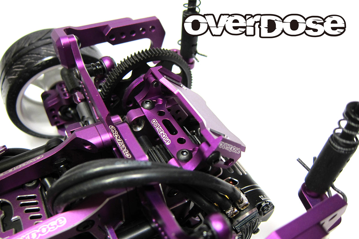 Overdose JT Alum. Rear ESC Mount Type-2 - Purple