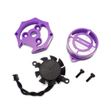 Acuvance FLEDGE Fan/Cover/End-Bell Set - Purple