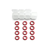 Rhino Racing &amp; Team AD (#RA-2418R) Shock Absorber Gaskets - Red