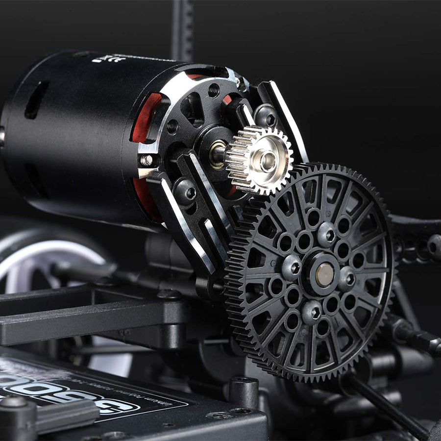 Yokomo RD/SD Alum. Heatsink Motor Mount - Black