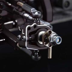 Yokomo Alum. Adjustable Steering Block - Black