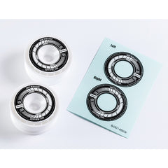 Rêve D RW-GA18 Wheel Sticker Black/White