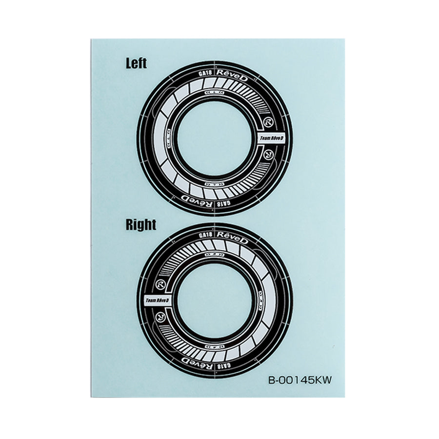 Rêve D (#RJ-WS01KW) RW-GA18 Wheel Sticker Black/White