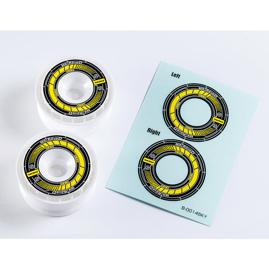 Rêve D RW-GA18 Wheel Sticker Black/Yellow