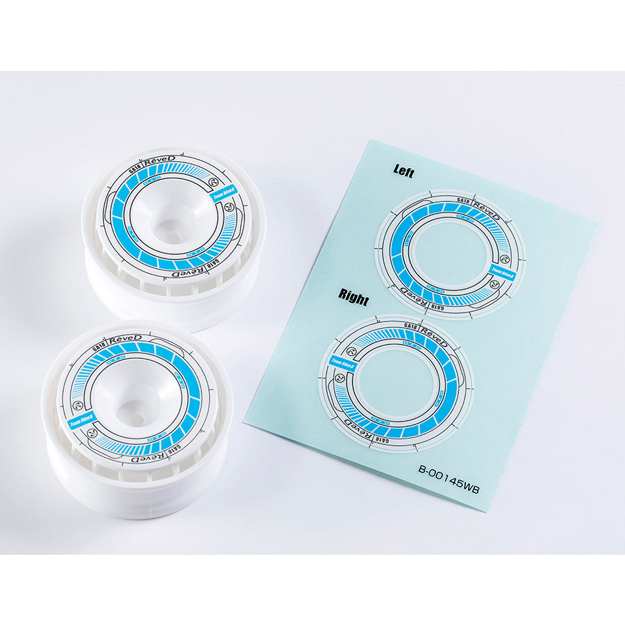 Rêve D RW-GA18 Wheel Sticker White/Blue