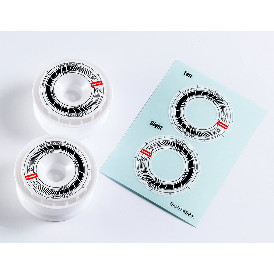 Rêve D RW-GA18 Wheel Sticker White/Black