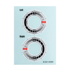 Rêve D (#RJ-WS01WK) RW-GA18 Wheel Sticker White/Black
