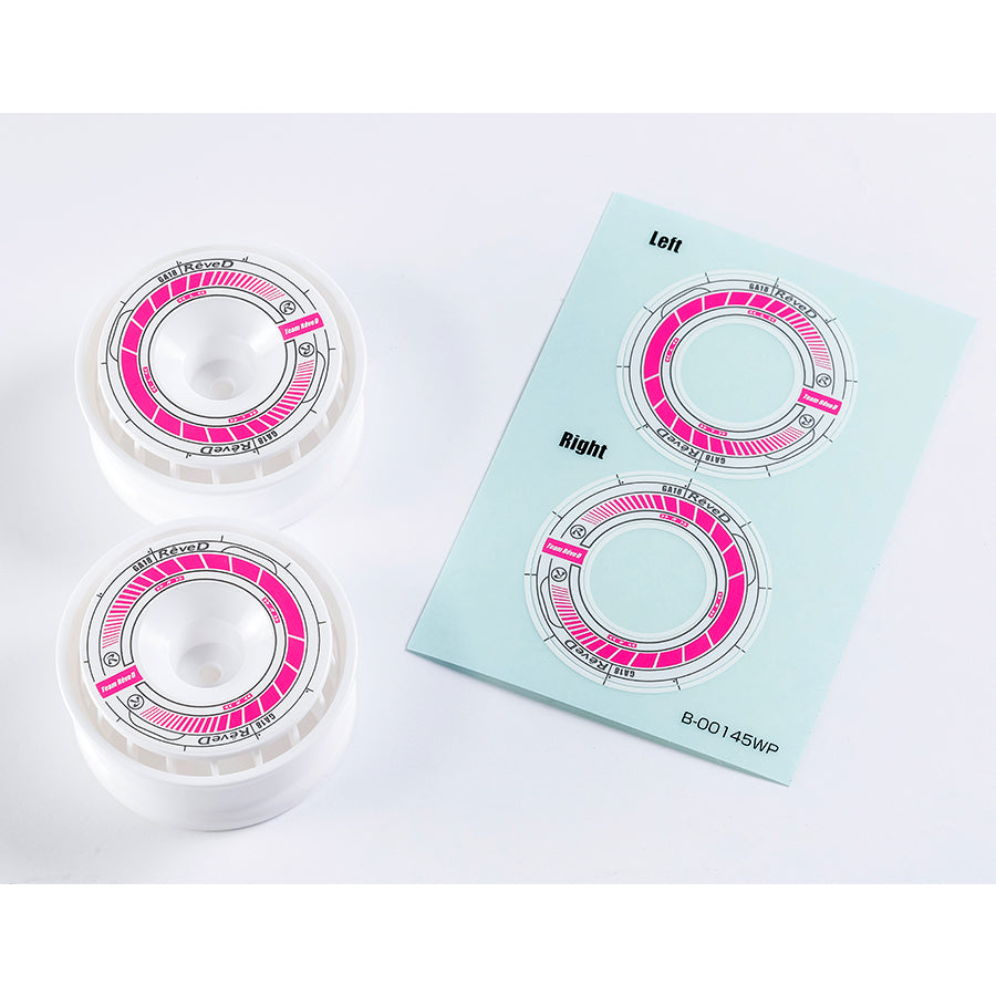 Rêve D RW-GA18 Wheel Sticker White/Pink