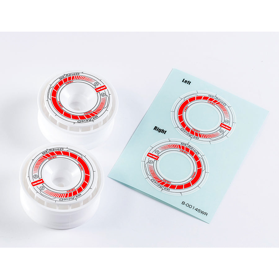 Rêve D RW-GA18 Wheel Sticker White/Red