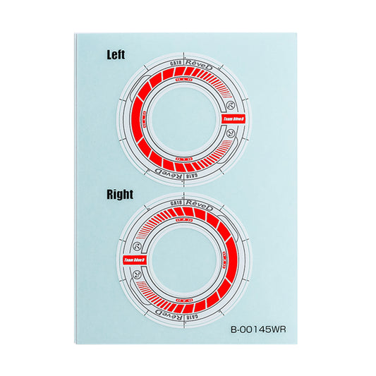 Rêve D (#RJ-WS01WR) RW-GA18 Wheel Sticker White/Red