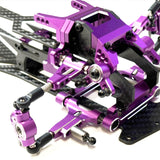 Rhino Racing SHARK Front Steering Knuckle Set - Purple