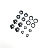 Rhino Racing Shock Color Changer Kit w/ Spring Holders - Black