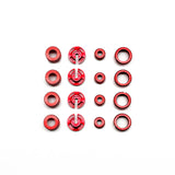 Rhino Racing Shock Color Changer Kit w/ Spring Holders - Red