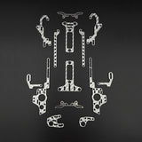 Rhino Racing RTS Silver Carbon Chassis Conversion Kit